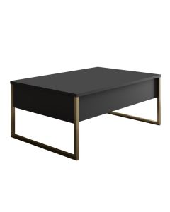 HANAH HOME Sto za dnevnu sobu Luxe Anthracite Gold 1 - 182045