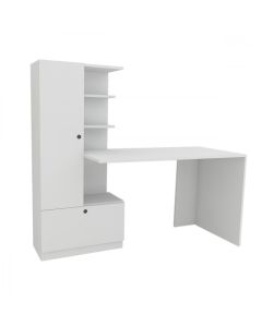 HANAH HOME Radni sto sa policama Domingos, bela