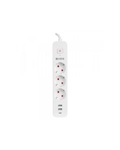 S-LINK Produžni kabl SPG03TC 3 utičnice 2XUSB 1X TIP-C, 1.5m, bela - 182585