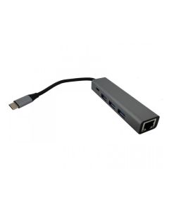 FAST ASIA Adapter TIP C na 3xUSB 3.0+TIP C+RJ45 - 182721