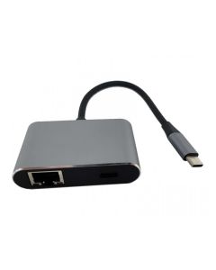 FAST ASIA Adapter TIP C na 2xUSB 3.0+TIP C+RJ45 - 182722-1