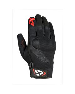 IXON Delta black white red rukavice - 18344IXOBKRM