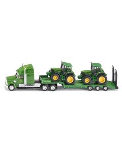 SIKU Kamion nosač dva traktora John Deere - 1837