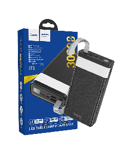 hoco. Power bank 30000mAh, Micro-USB / Tipe-C ulaz, lampa - J73 Powerful, crna - 18442