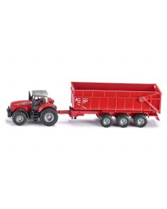 SIKU Traktor Massey Ferguson sa prikolicom - 1844
