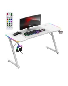 Huzaro Hero 3.3 Beli RGB Gaming sto 140x60cm