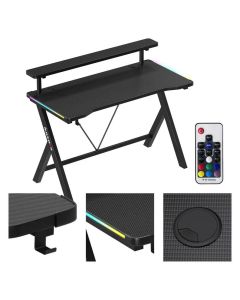 Huzaro Hero 1.9 Crni RGB Gaming sto 120x60cm