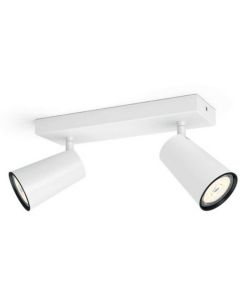 PHILIPS Spot lampa Paisley bela sa 2x5,5W GU10 - 18681-1