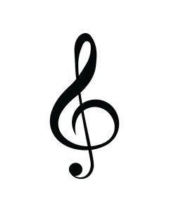 WALLXPERT Zidna dekoracija Treble Clef - 186828