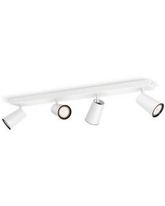 PHILIPS Spot lampa Paisley bela sa 4x5,5W GU10 - 18683