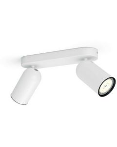 PHILIPS Spot lampa Pongee bela sa 2x5,5W GU10 - 18685