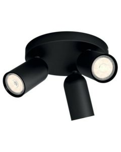 PHILIPS Spot lampa Pongee crna sa 3x5,5W GU10 - 18690
