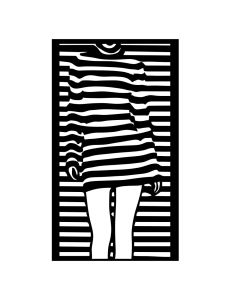 WALLXPERT Zidna dekoracija Woman Dress - 186933