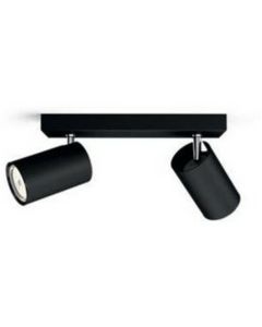 PHILIPS Spot lampa Kosipo crna sa 2x5,5W GU10 - 18693