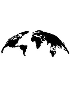 WALLXPERT Zidna dekoracija World Map Large - 186956