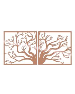 WALLXPERT Zidna dekoracija Tree2 Copper - 186974-1-1