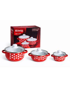 Konig Set emajliranih šerpi KO-123