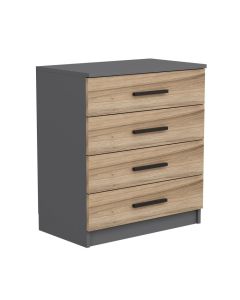 HANAH HOME Komoda za spavaću sobu Kale 4924, antracit/braon