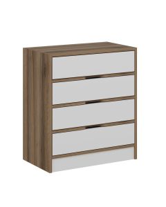 HANAH HOME Komoda za spavaću sobu Elina - 8173, bela/braon