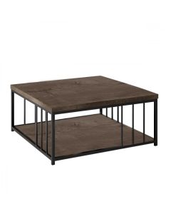 HANAH HOME Sto za dnevnu sobu Zenn Walnut Black - 189096
