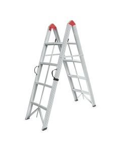 SuperStep Duple Sklopive Štapne Alu Merdevine 2x4 158cm
