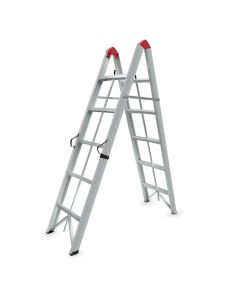 SuperStep Duple Sklopive Štapne Alu Merdevine 2x5 188cm