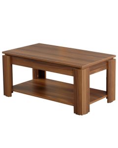 HANAH HOME Sto za dnevnu sobu Shelf Walnut - 189215