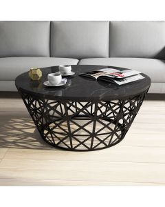 HANAH HOME Klub sto Stil, crna