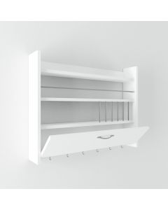 HANAH HOME Kuhinjska polica Knott, bela