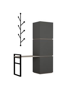 HANAH HOME Cipelarnik Mello, antracit