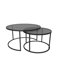 HANAH HOME Sto za dnevnu sobu Tokyo Black - 189479