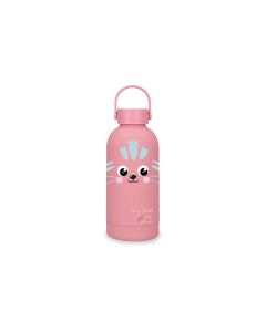 ROLL ROAD HAPPY PETS dečiji termos 350 ml - powder pink