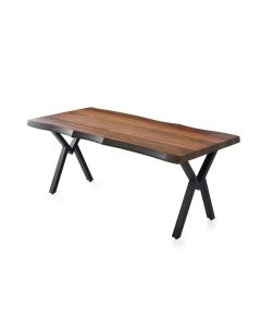 HANAH HOME Trpezarijski sto Milano 1031, braon/crna