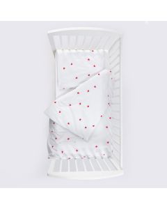 STEFAN Set posteljine za bebe 80x120cm Srce - 1902-srce