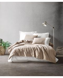 L`ESSENTIEL MAISON Ranforce posteljina 240x220 cm Plain Mink Cream - 191375