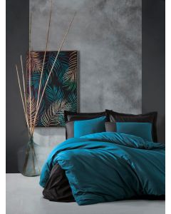 L`ESSENTIEL MAISON Ranforce posteljina 200x220 cm Plain Petrol Blue - 191464