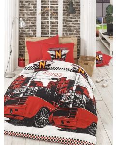 L`ESSENTIEL MAISON Ranforce posteljina 200x220 cm Bolide Red - 191471