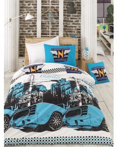 L`ESSENTIEL MAISON Ranforce posteljina 200x220 cm Bolide Turquoise - 191472
