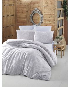 L`ESSENTIEL MAISON Ranforce posteljina 200x220 cm Ornament Grey - 191480