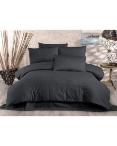 L`ESSENTIEL MAISON Satenska posteljina 200x200 cm Lilyum Anthracite - 191870