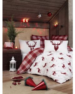 L`ESSENTIEL MAISON Posteljina 260x220 cm Geyik Claret Red - 191949-1