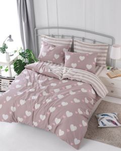 L`ESSENTIEL MAISON Posteljina 260x220 cm Herz Dusty Rose - 191952-1