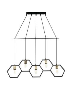 FORMA Visilica 5xE27 F7257-5V BK