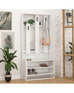 HANAH HOME Cipelarnik sa čivilukom Chester, bela