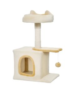 Maca Kutak grebalica i kućica za mačke 61cm Bež