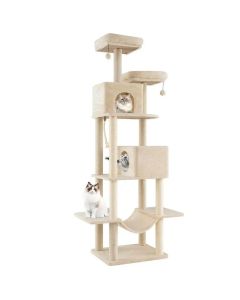 Maca Dvorac grebalica i penjalica za mačke 205cm Bež