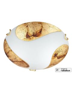 Rabalux Plafonjera Art gold E27 1x MAX 60W bela (1941) - 1941-1