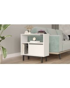 HANAH HOME Pomoćni stočić On6-W, bela