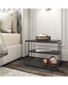 HANAH HOME Polica Lifon Anthracite - 194153-1
