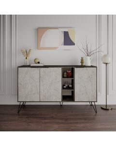 HANAH HOME Komoda Clara Dark Brown Lagina - 194380